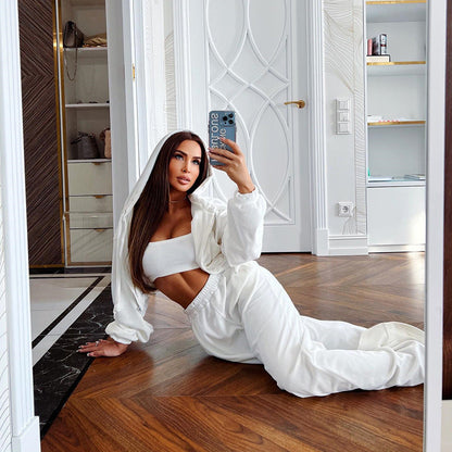 Levoire | Sweatshirt-set de Rentouva avec des pantalons longs élastiques