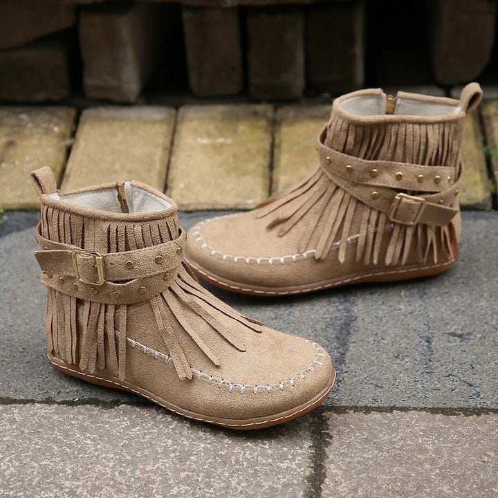 Levoire | Bottines Boho Avec Ornements Et Boucles Pour Femmes
