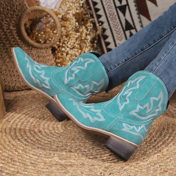 Levoire | Bottes De Cowboy Avec Détails Brodés Pour Femmes