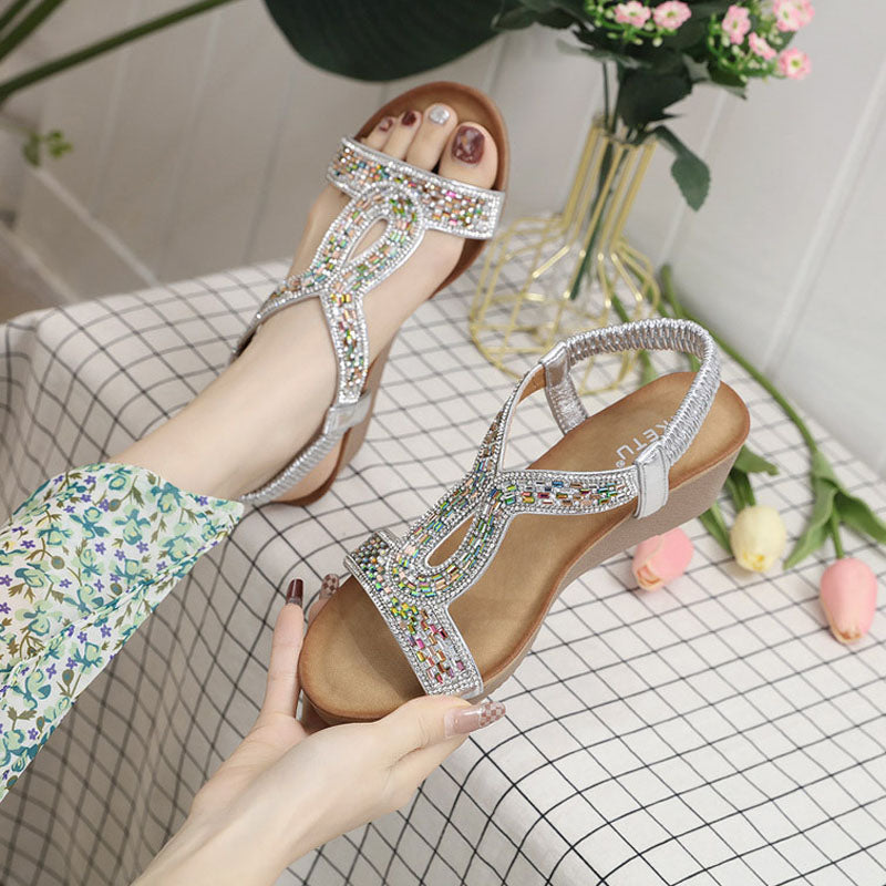 Levoire | Avec Talon Équilibré Décoré De Strass