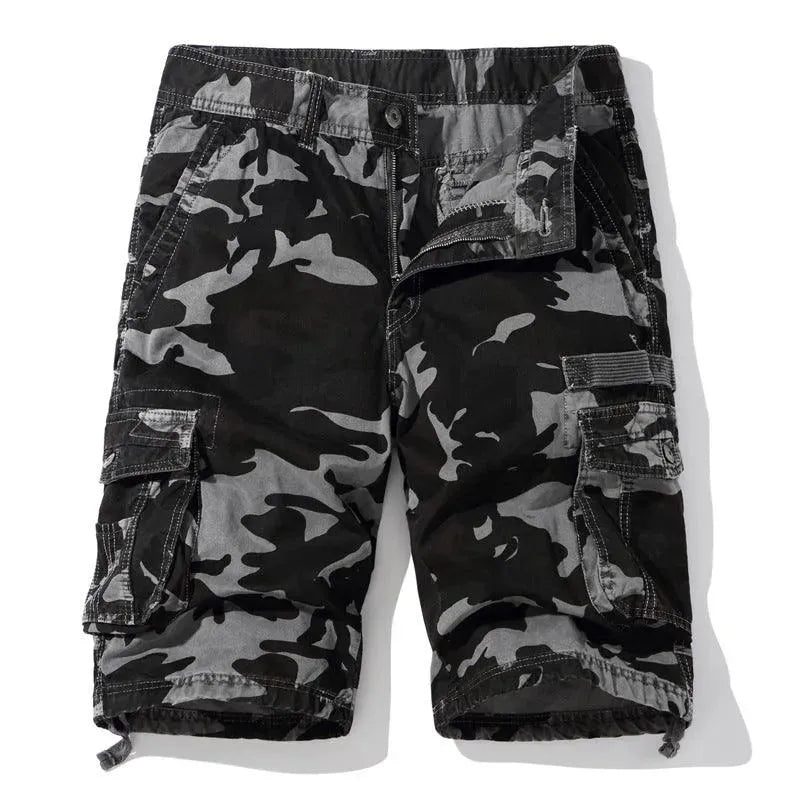 Levoire | Short homme grand taille Gris clair camouflage