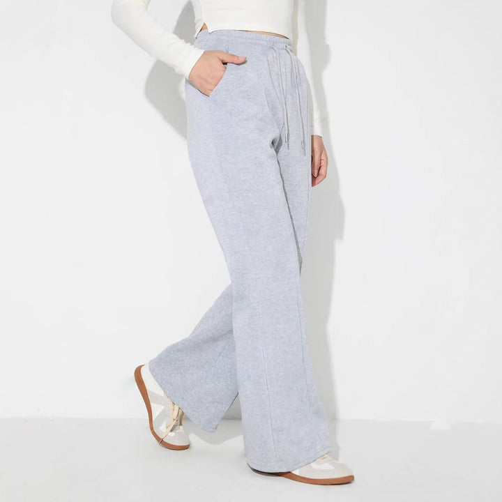 Pantalons décontractés amples pour femmes au style urbain avec taille élastique et poches pratiques Levoire