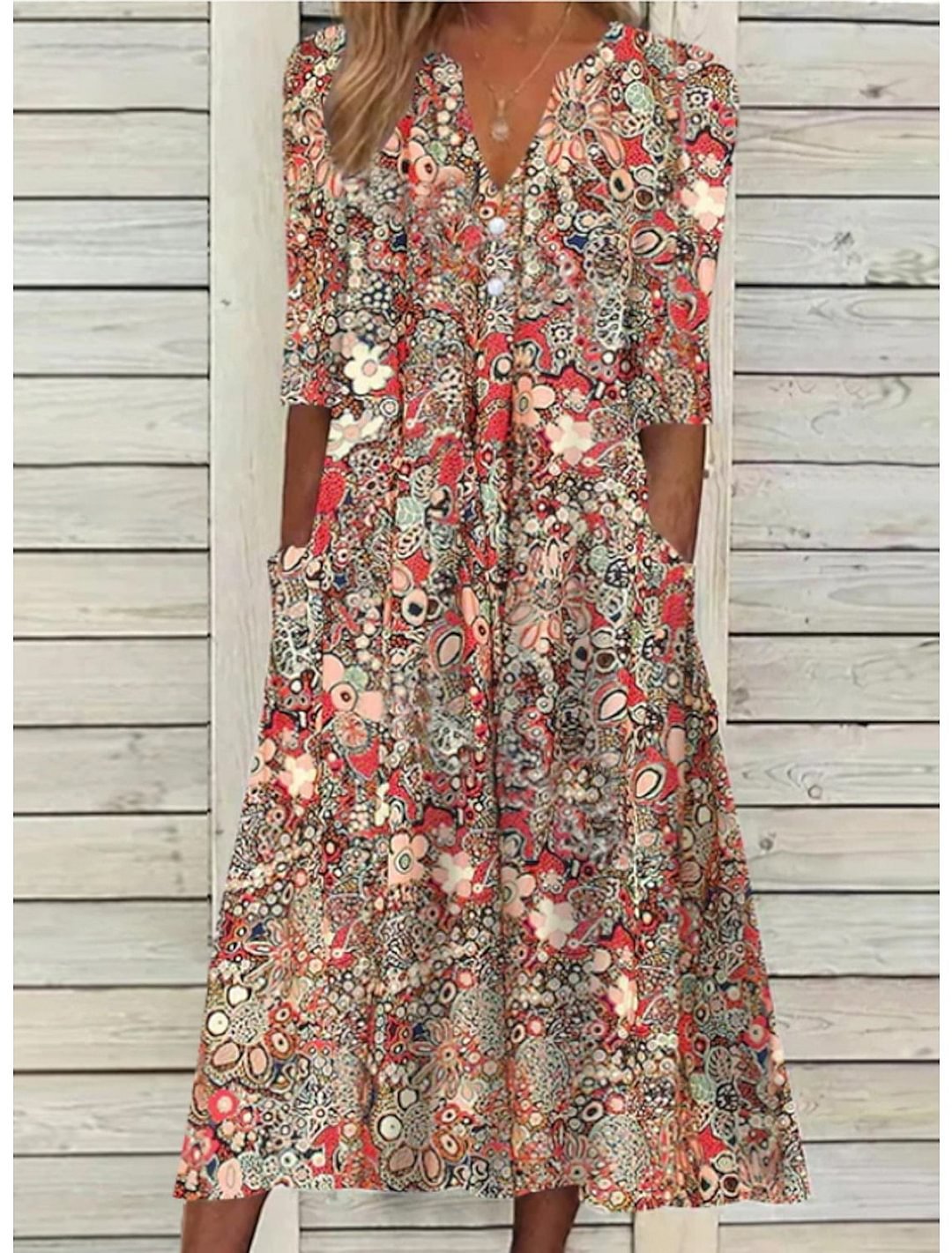 Levoire | Robe Maxi Élégante Pour Femmes Actives Rot S