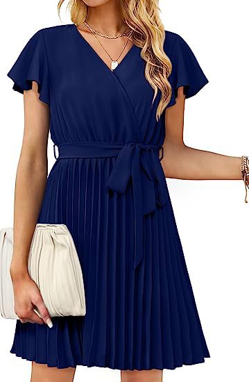 Robe portefeuille pour femmes avec détails plissés Levoire