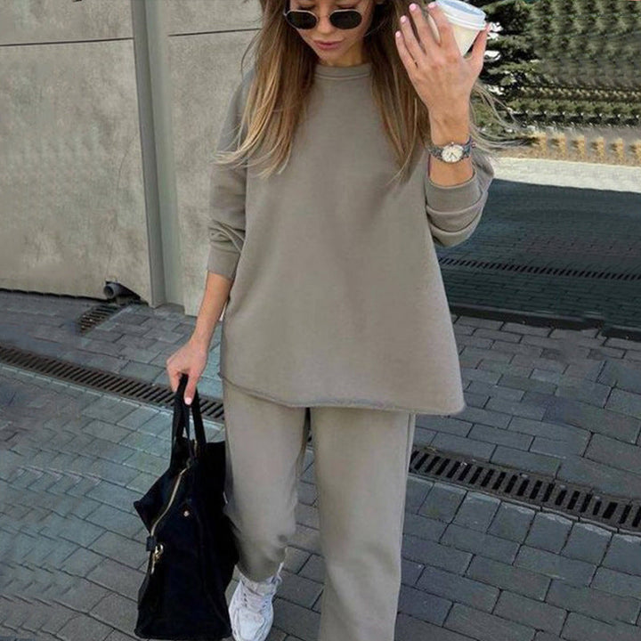 Levoire | Ensemble de Pantalon Élastique à la Mode en Deux Pièces Kokospalmieremoussant