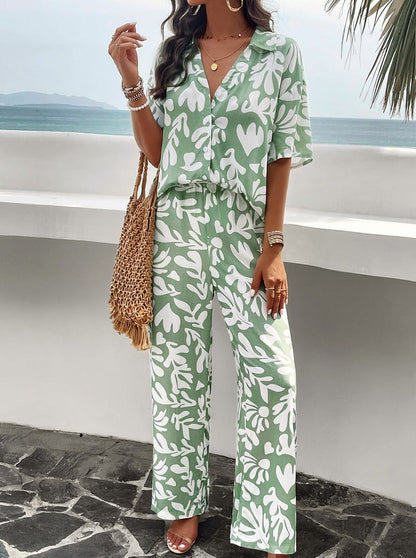 Levoire | Robe D'Été Avec Imprimé Et À Manches Courtes