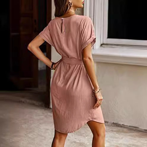 Robe de graduation pour femmes avec ceinture à la taille Levoire