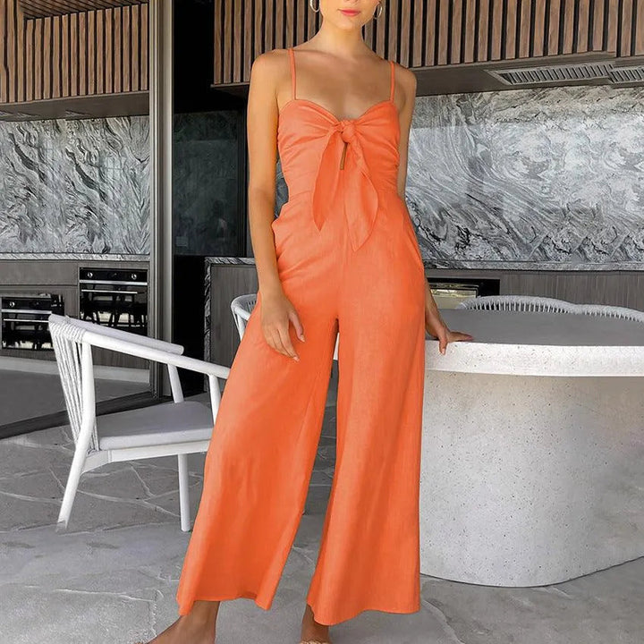 Levoire | Ensemble pantalon femme à jambes larges Orange