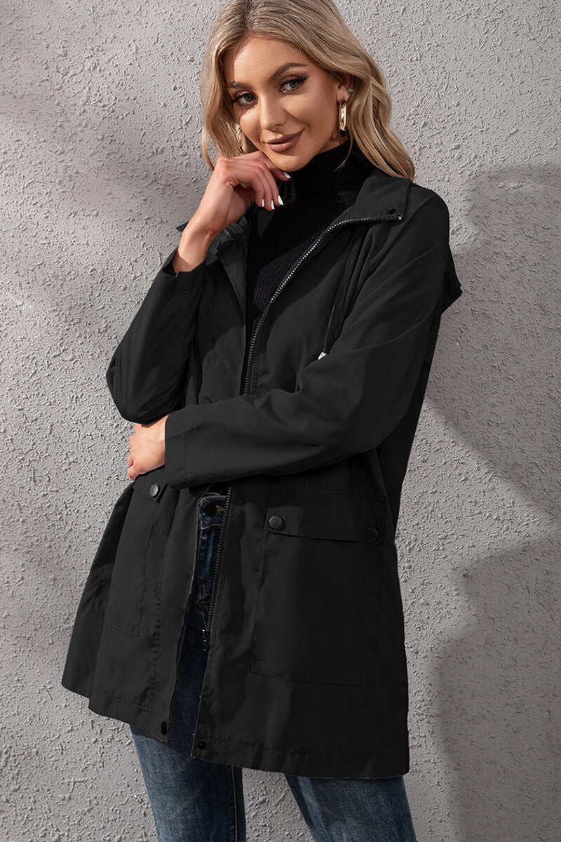 Levoire | Veste Coupe-Vent Urbaine Imperméable Avec Capuche