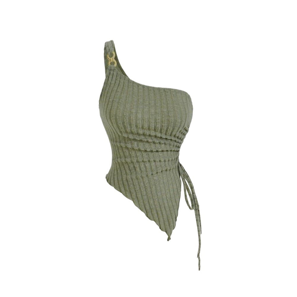 Débardeur asymétrique pour femmes avec lacets décoratifs Levoire