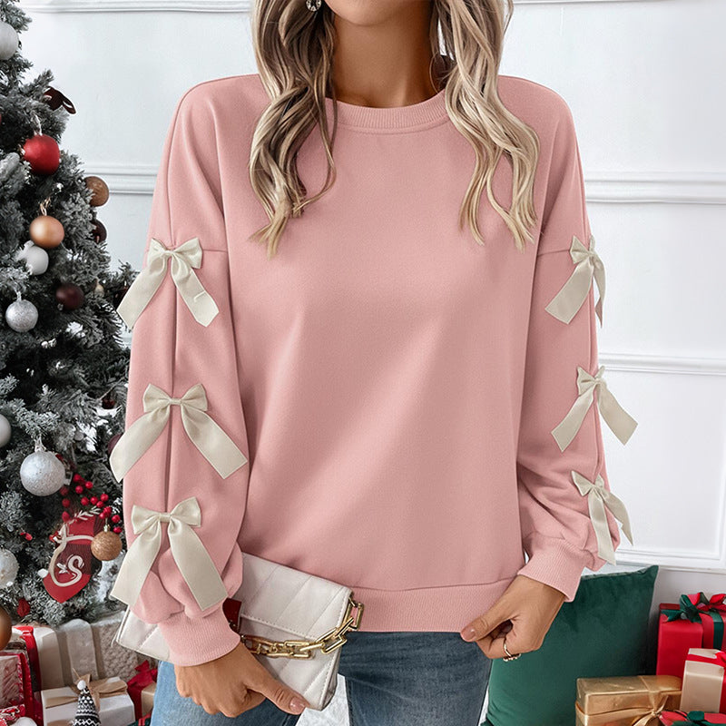 Pull surdimensionné pour femme avec détails de nœud ludiques Levoire