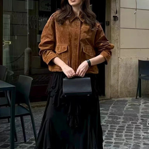 Veste élégante légère pour femmes avec coupe oversize et poches pratiques Levoire