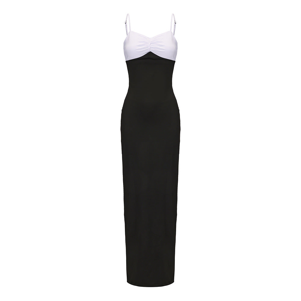 Levoire | Robe longue bodycon sexy mettant en valeur le corps noir