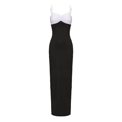 Levoire | Robe longue bodycon sexy mettant en valeur le corps noir