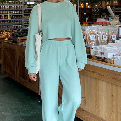 Levoire | Pull de Lounge Relaxant et Pantalon Vert