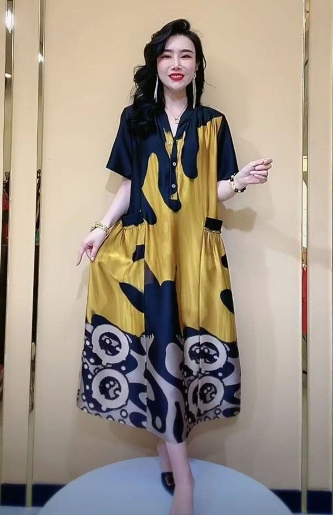Levoire | Belle Robe Évasée Pour Femmes À Effet Minceur 8394