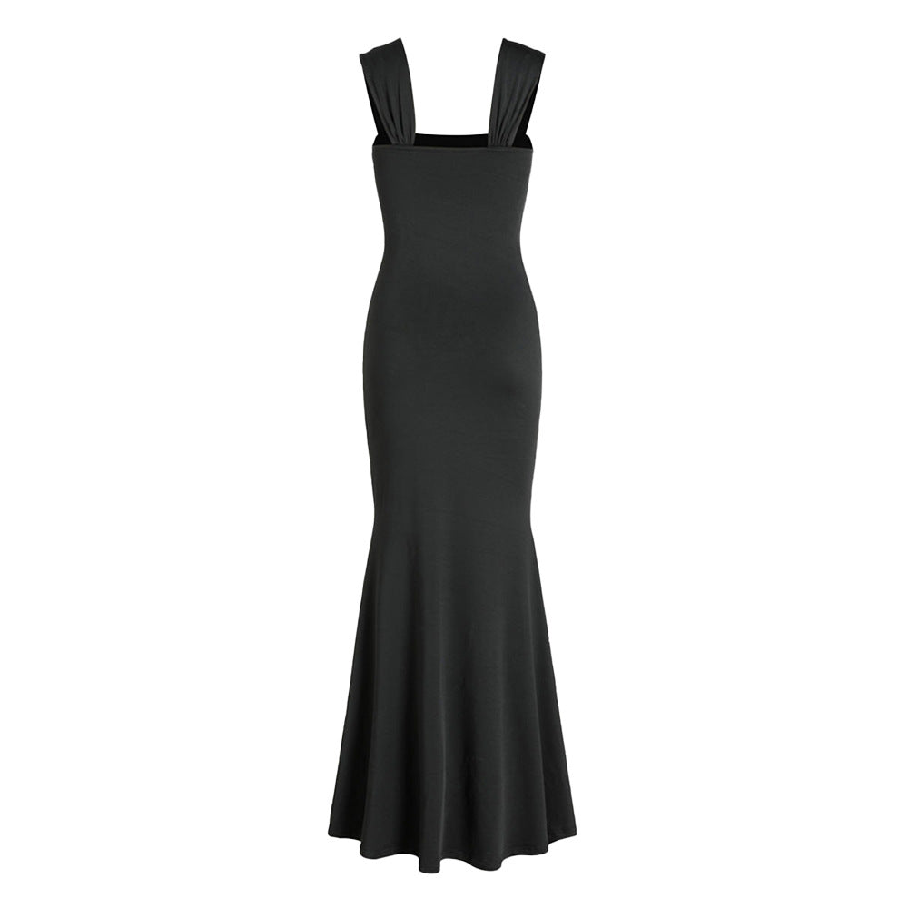 Robe maxi ajustée pour femme avec des détails drapés Levoire