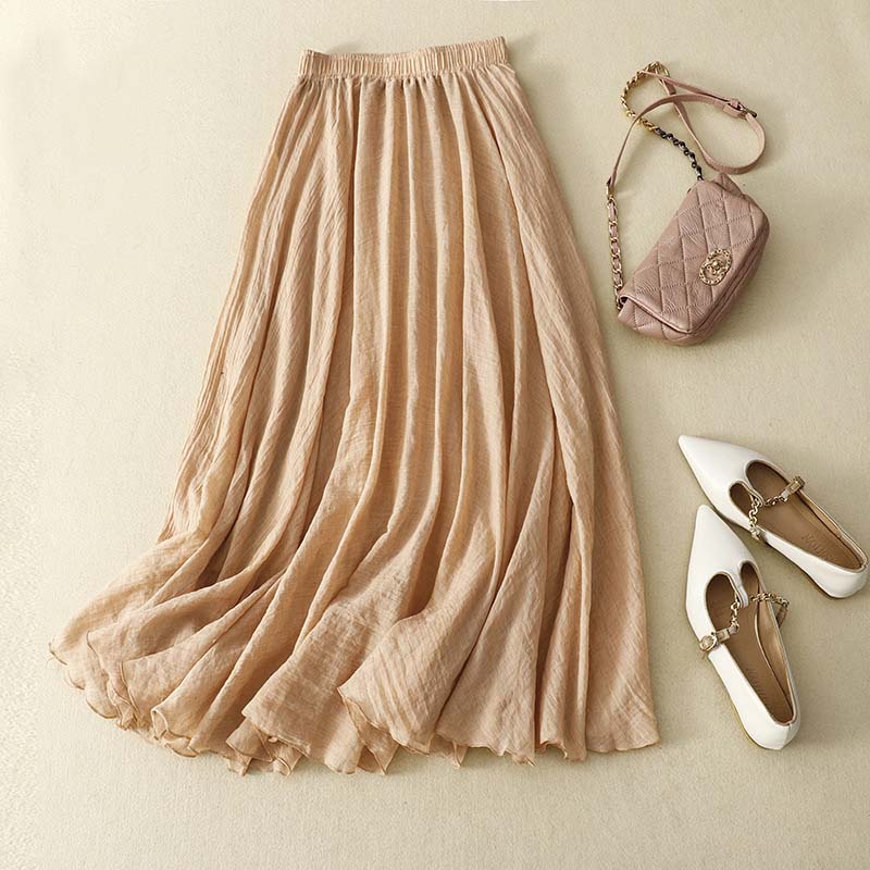 Levoire | Jupe Avec Volants Abricot