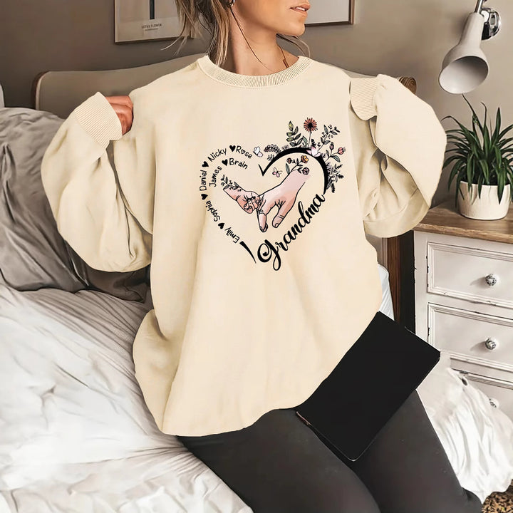 Pull décontracté féminin avec motifs floraux Levoire
