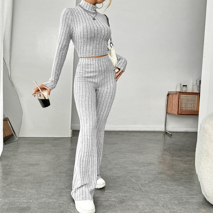 Pull court pour femmes avec taille haute et jambe large Levoire