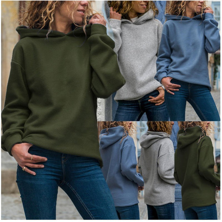 Sweat à capuche surdimensionné pour femmes en polaire douce Levoire
