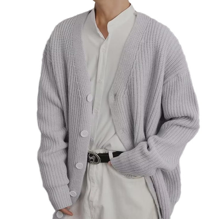 Cardigan pour femmes en mélange de coton doux avec une élégante patte de boutonnage Levoire