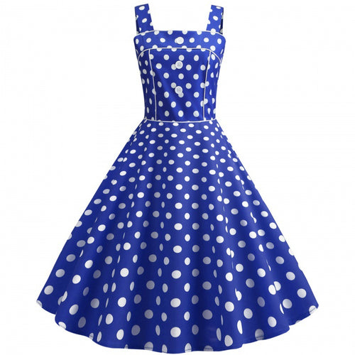 Robe swing pour femmes avec un design de pois ludique Levoire