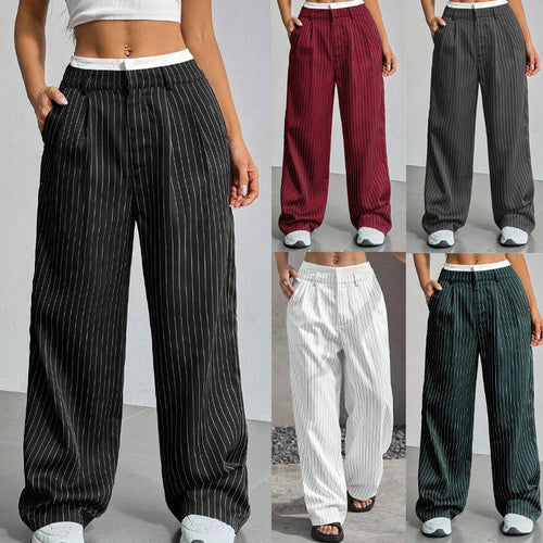 Pantalons cropped classiques pour femmes avec poches angulaires Levoire