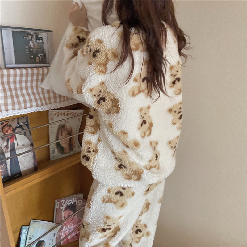Levoire | Pyjama Doux Avec Motif D'Ours