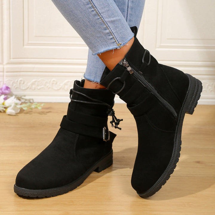 Levoire | Bottes Mi-Hautes Robustes À Boucle Pour Femmes