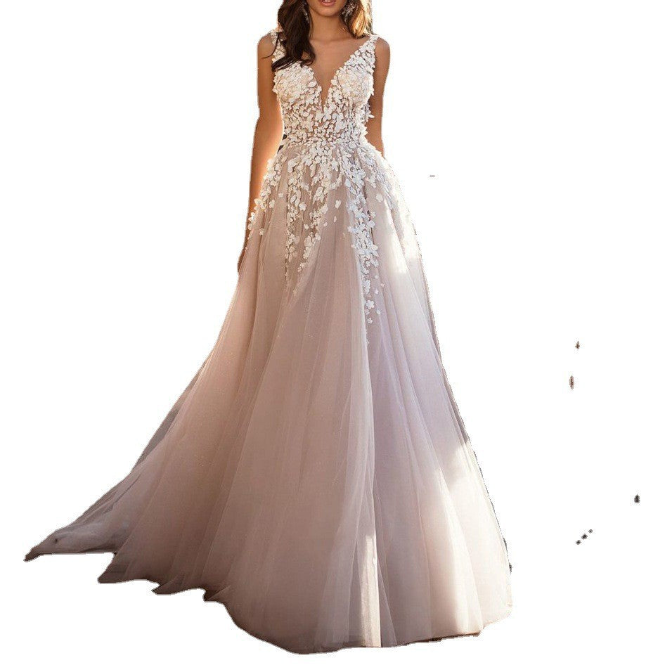 Levoire | Élégant robe de mariée broderie longue jupe