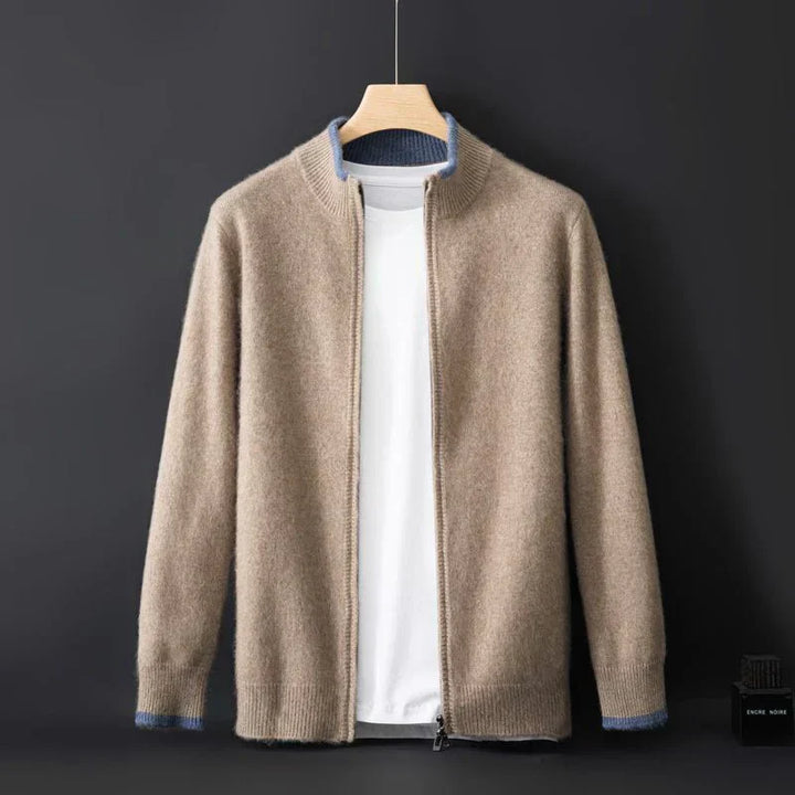 Levoire | Veste Zippée Avec Sensation De Cachemire Khaki
