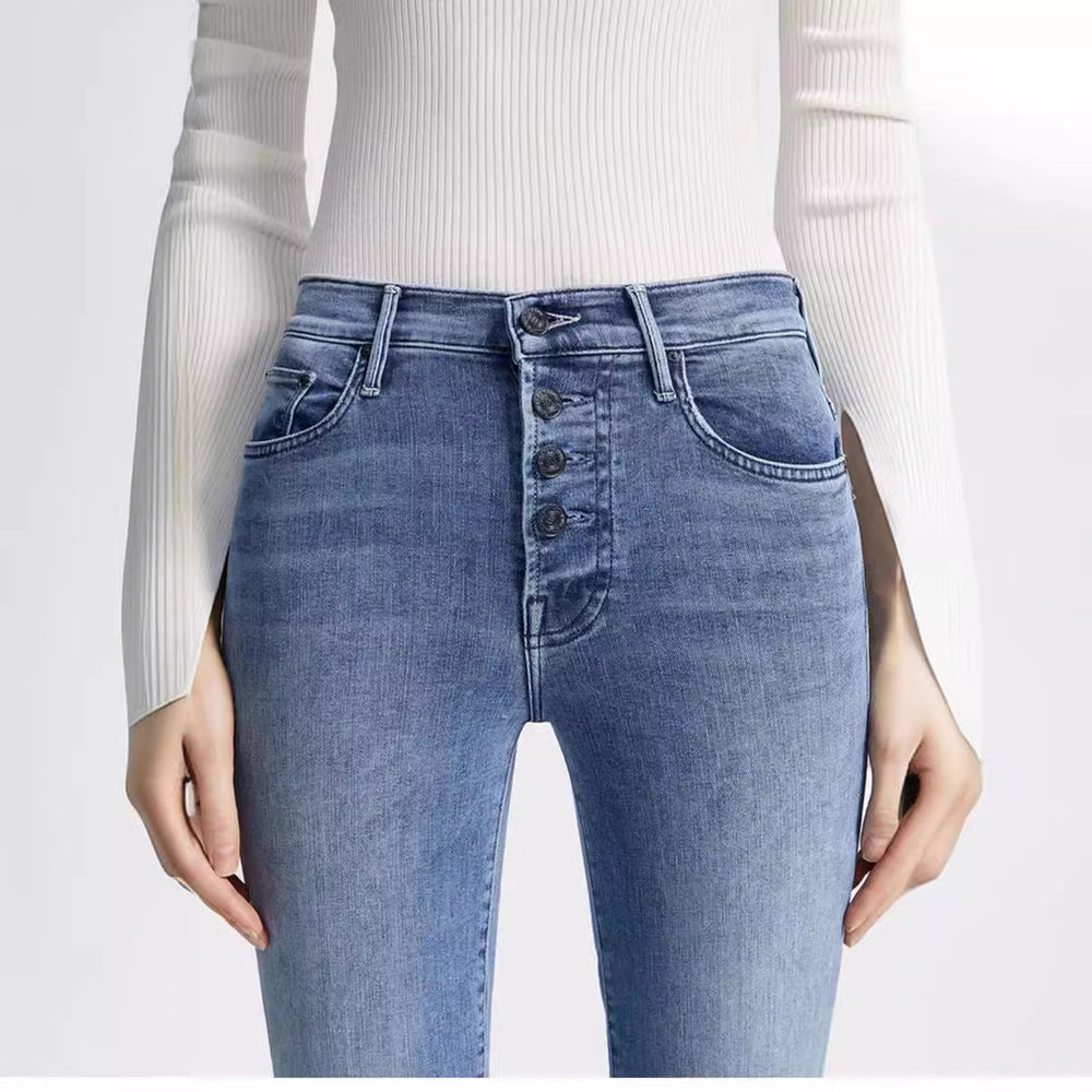 Levoire | Jean Droit Court Taille Haute