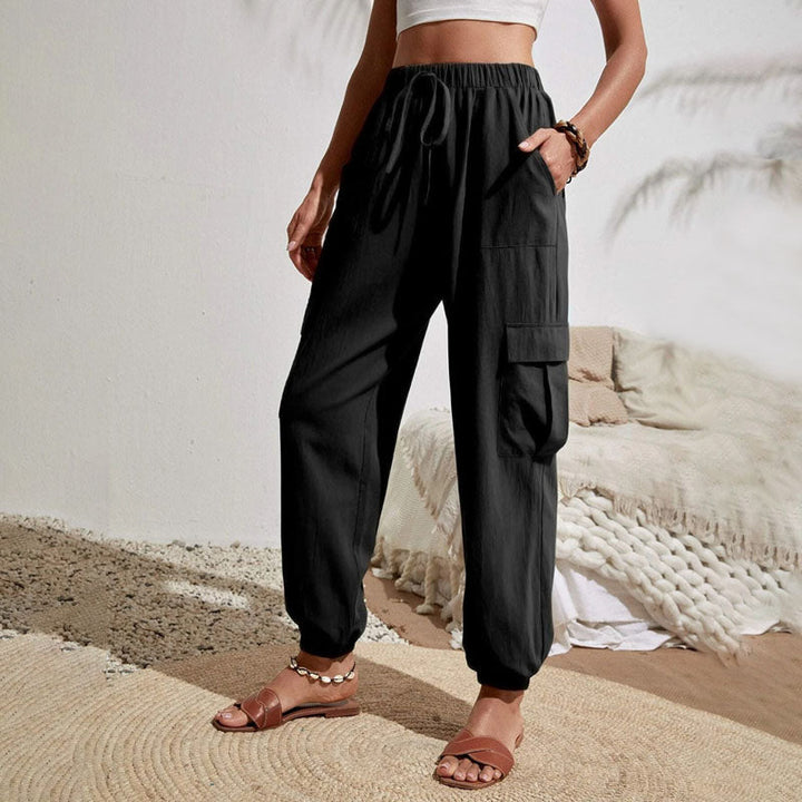 Levoire | Pantalons D'Été Colorés Et Légers Pour Femmes Noir