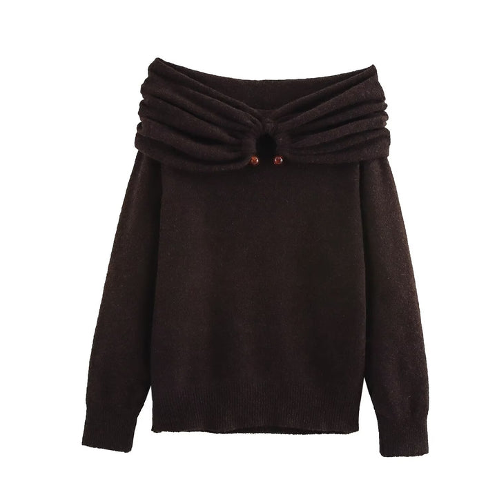 Levoire | Pull à épaule unique atypique Braun