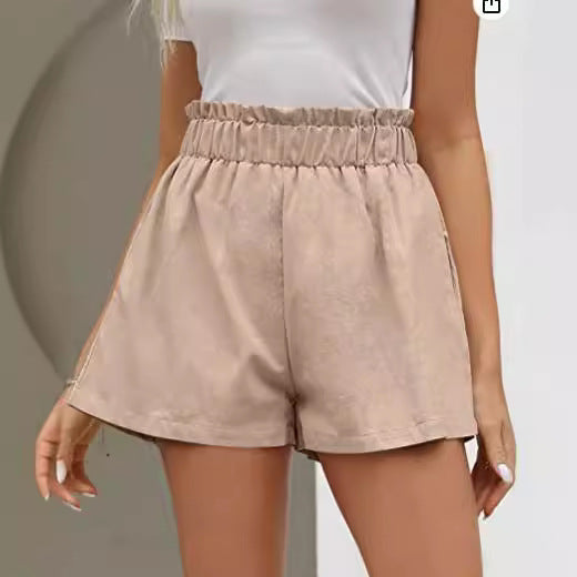 Shorts pour femmes avec taille élastique et poches latérales Levoire