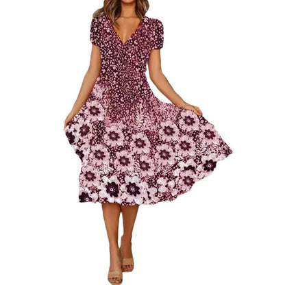 Levoire | Robe mini à imprimé floral à décolleté en V