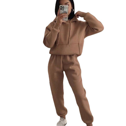 Levoire | Ensemble de sport unisexe confortable en deux parties Khaki