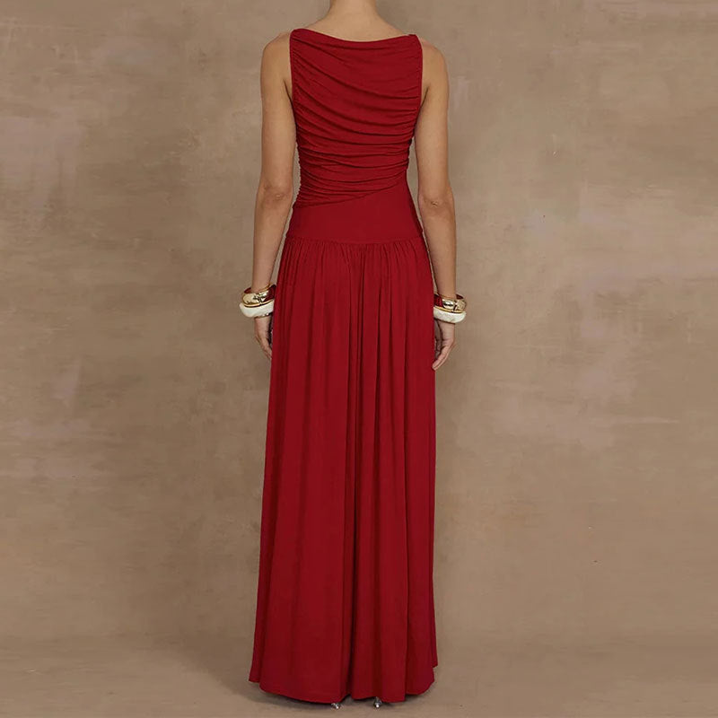 Robe maxi femme avec un drapé sophistiqué Levoire