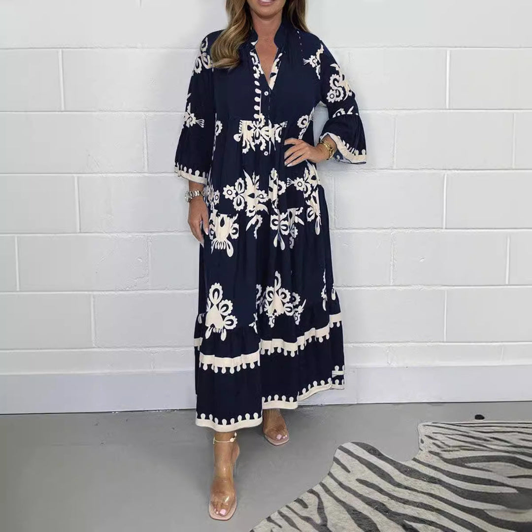 Levoire | Robe Imprimée Élégante Robe Taille Imprimée