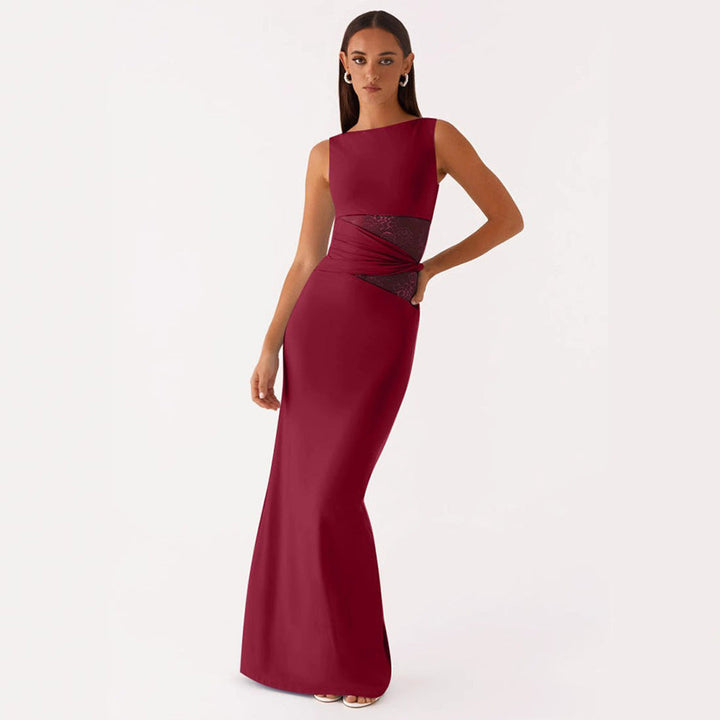 Levoire | Élégant Robe Longue Sans Bretelles Brodée