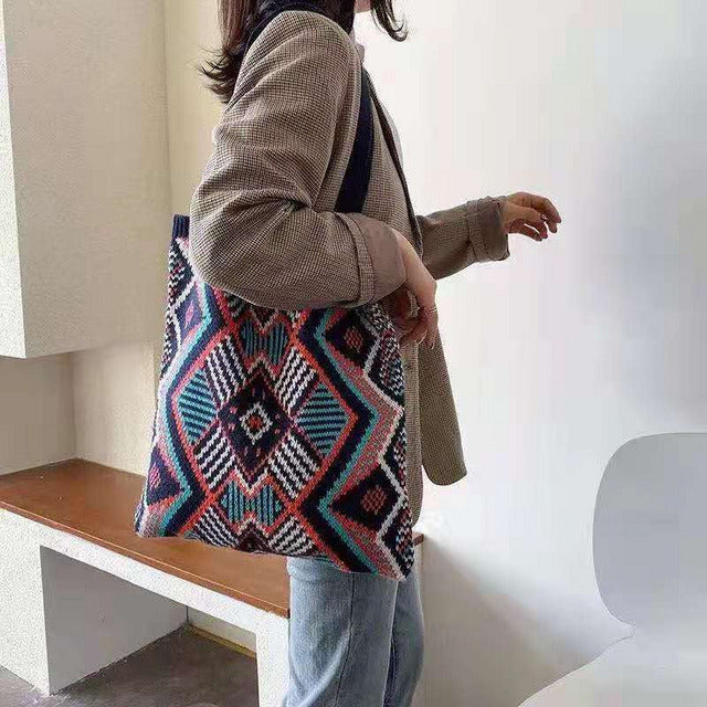 Levoire | Sac Tricoté Géométrique