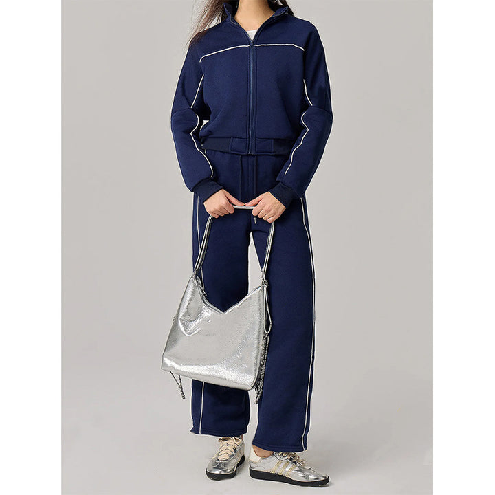 Ensemble de loisirs sportif pour femmes avec col montant et taille élastique Levoire