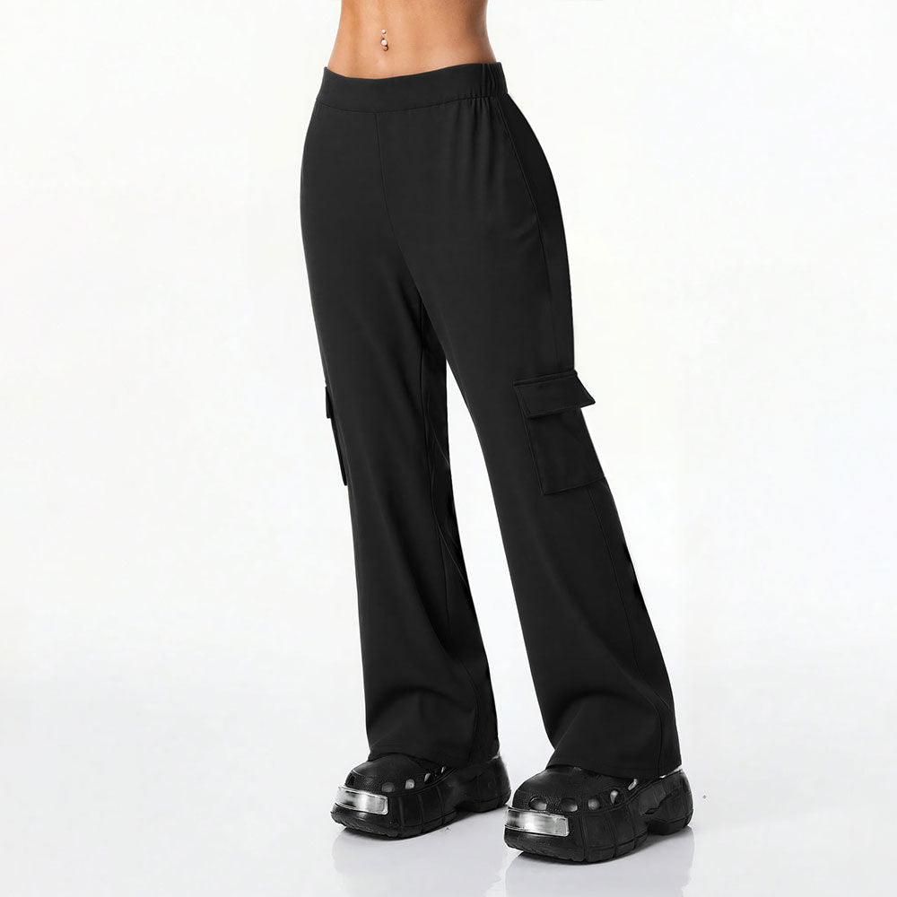Pantalons cargo décontractés pour femmes à coupes larges Levoire