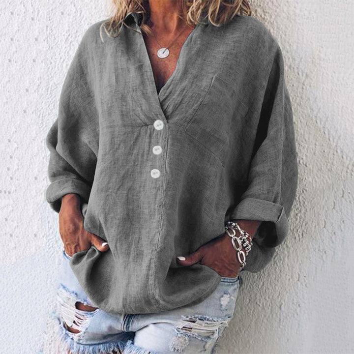 Levoire | Coton - Chemise en lin Gris