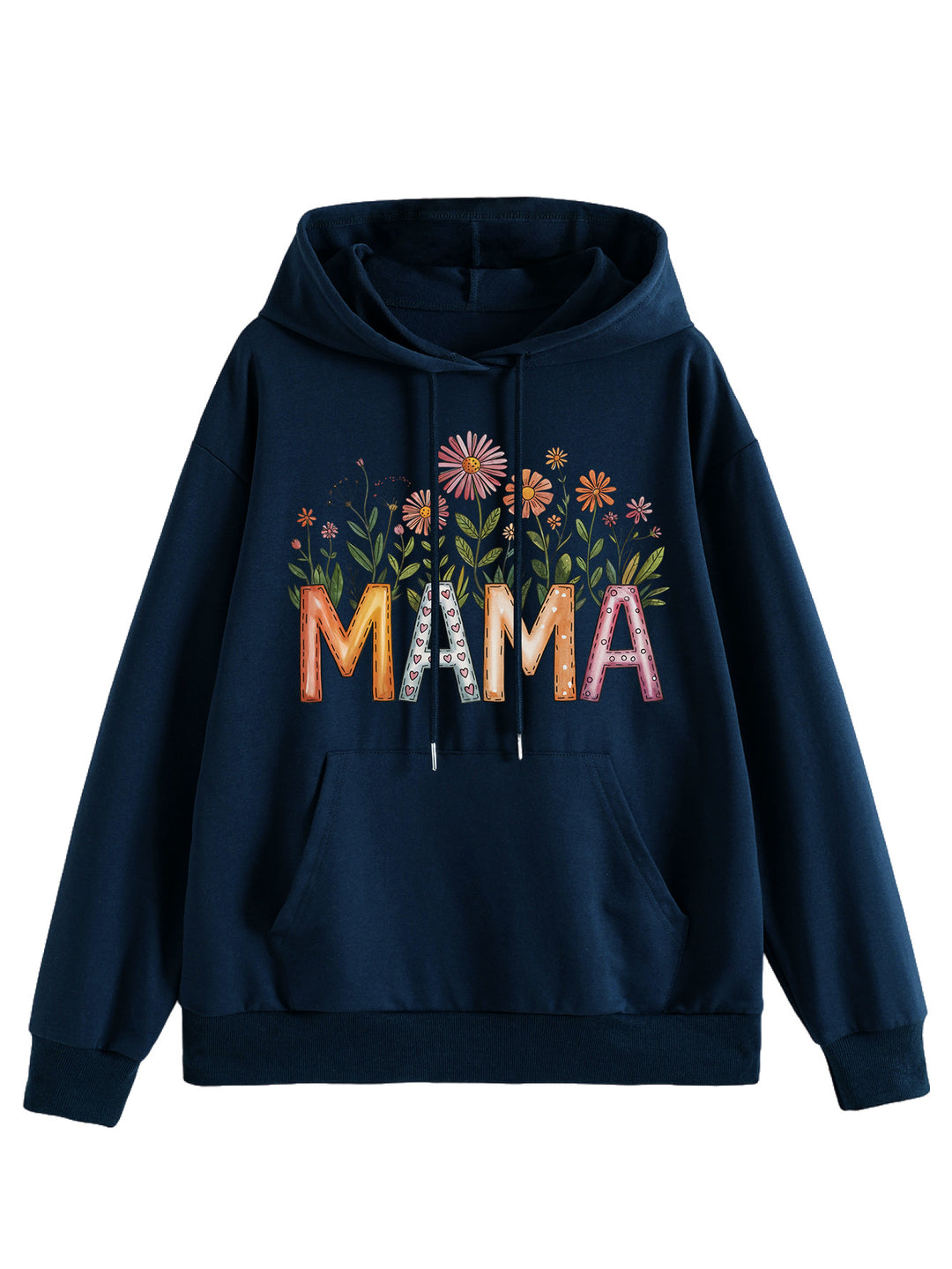 Haut de femme à capuche avec imprimé floral et lettrage inspirant Levoire