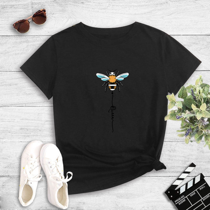T-shirt pour femmes avec design créatif d'abeille Levoire