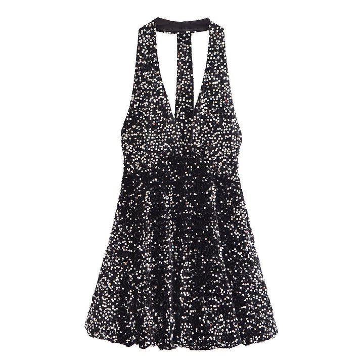 Levoire | Superbe robe mini sans manches de printemps Argent