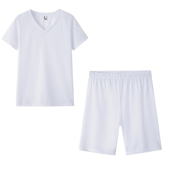 Ensemble de loisirs sportif pour femmes avec col en V et taille élastique Levoire