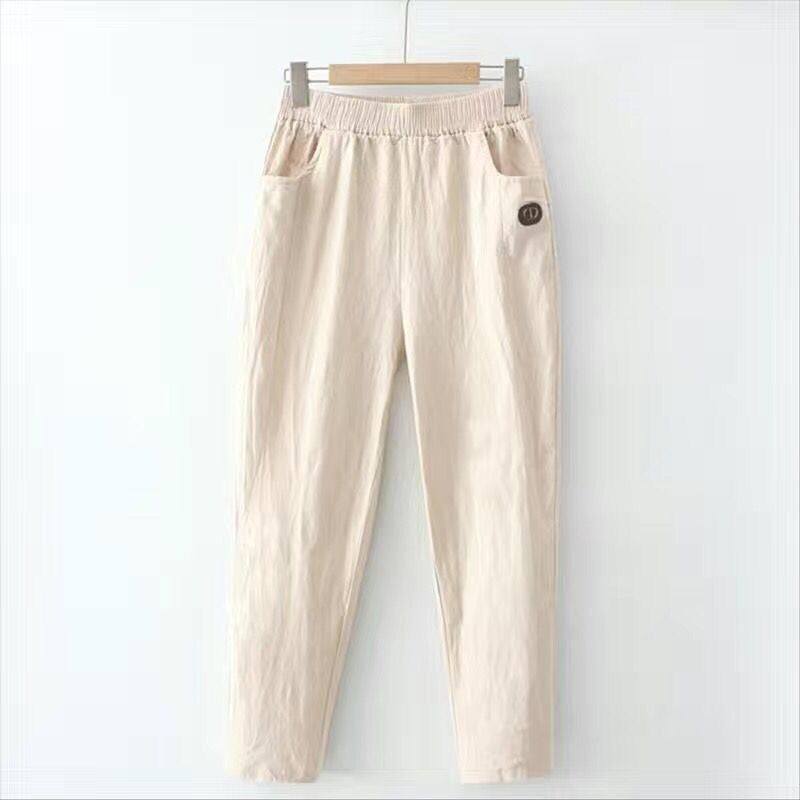 Levoire | Pantalons D'Été Confortables Et Légers Pour Femmes Abricot